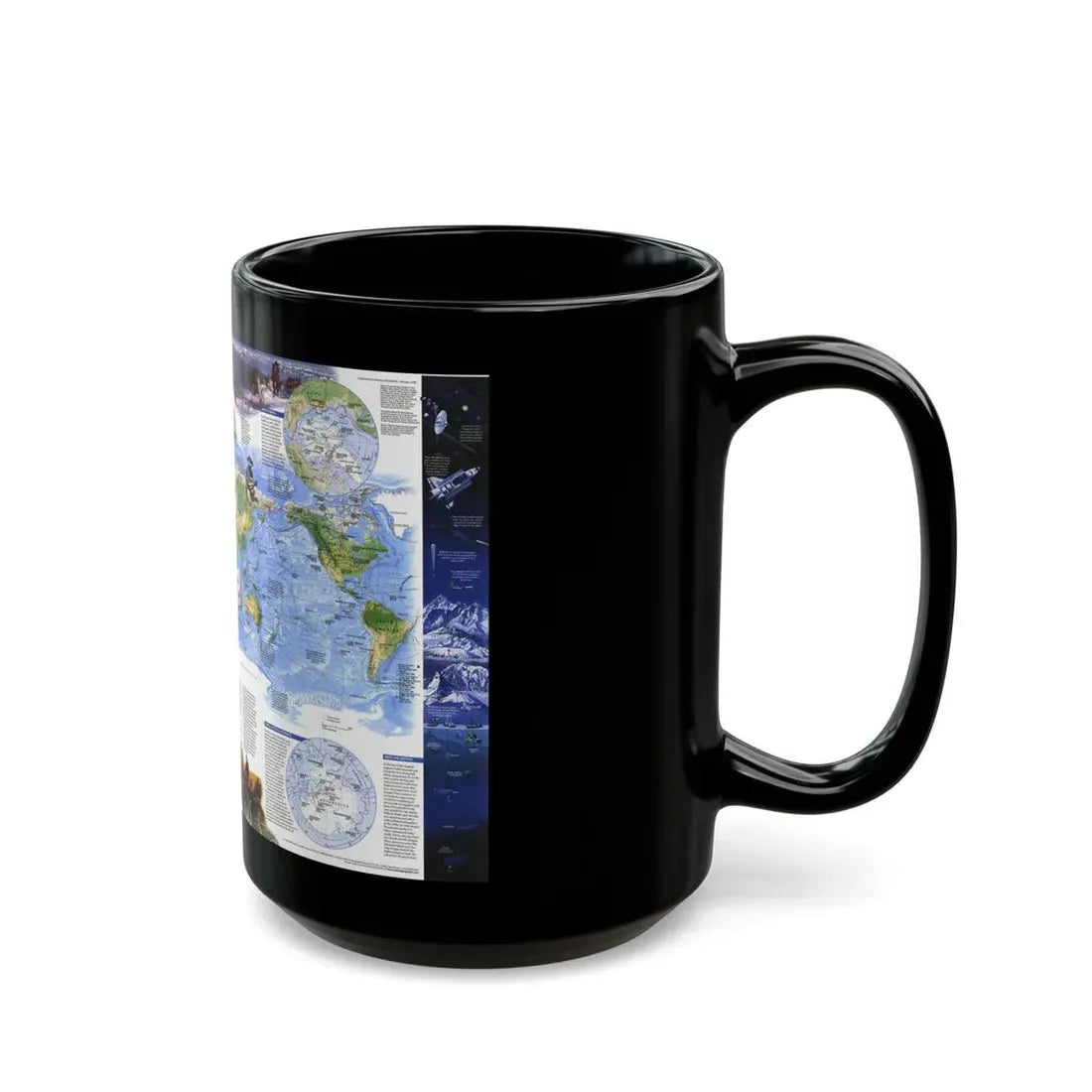 World Map - Exploration (1998) (Map) Black Coffee Mug - Go Mug Yourself