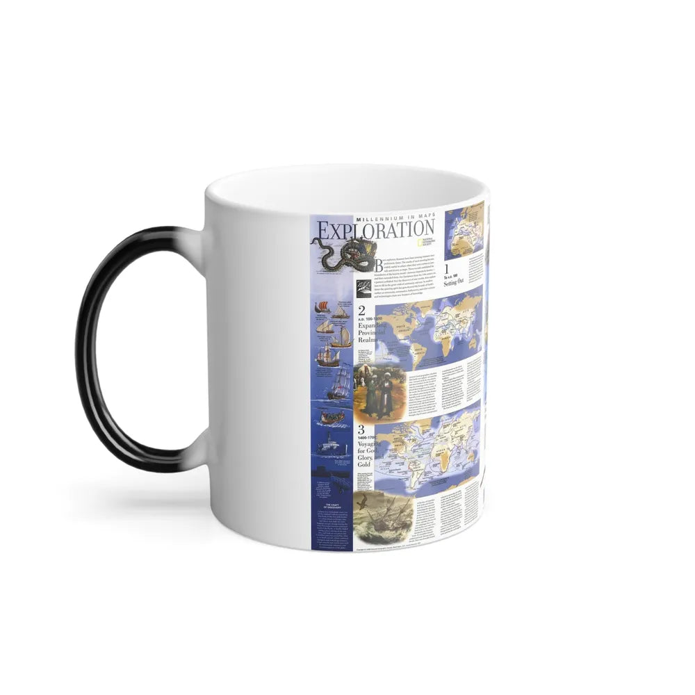 World Map - Exploration (1998) (Map) Color Changing Mug 11oz-Go Mug Yourself