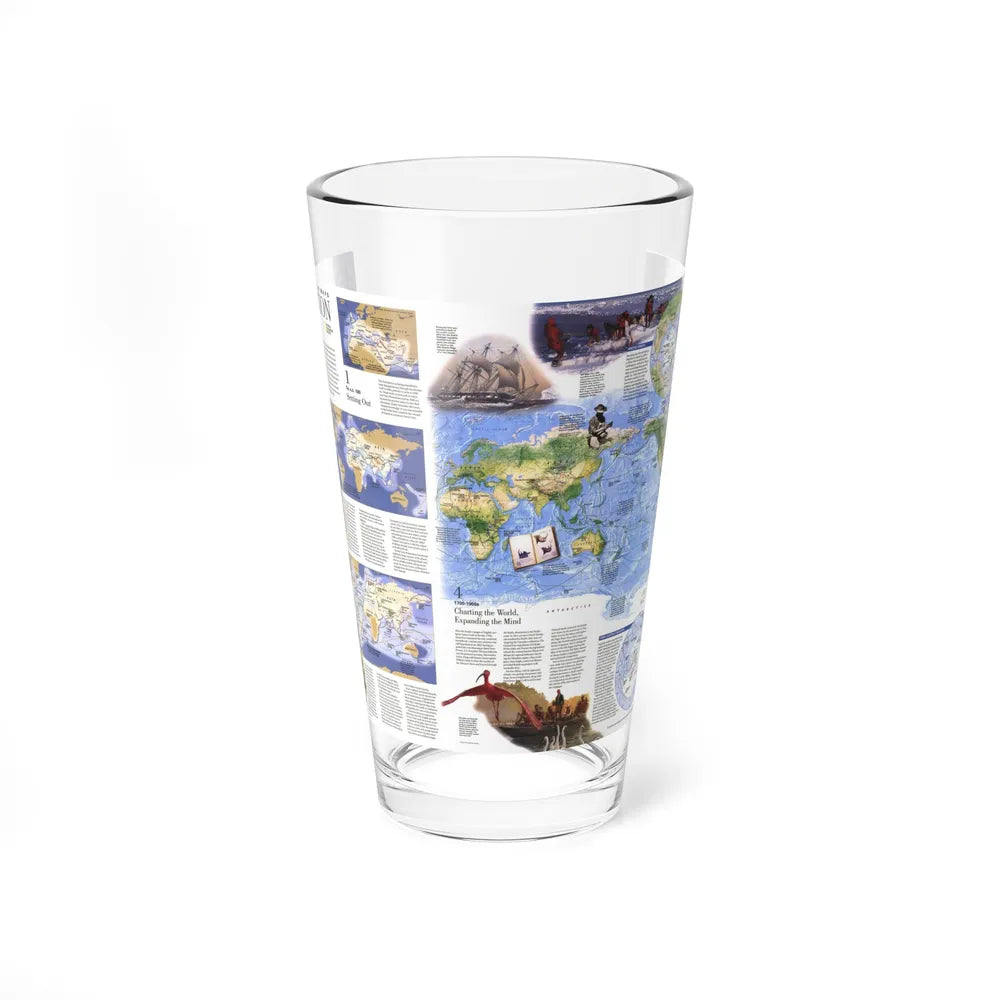 World Map - Exploration (1998) (Map) Pint Glass 16oz-16oz-Go Mug Yourself