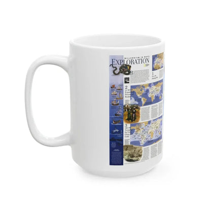 World Map - Exploration (1998) (Map) White Coffee Mug - Go Mug Yourself