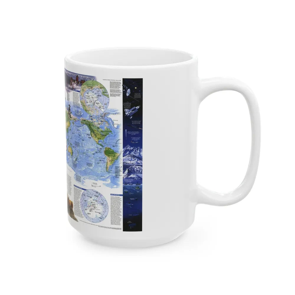 World Map - Exploration (1998) (Map) White Coffee Mug-Go Mug Yourself