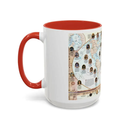 World Map - Explorers (1998) (Map) Accent Coffee Mug - Go Mug Yourself