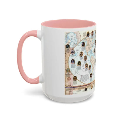 World Map - Explorers (1998) (Map) Accent Coffee Mug - Go Mug Yourself