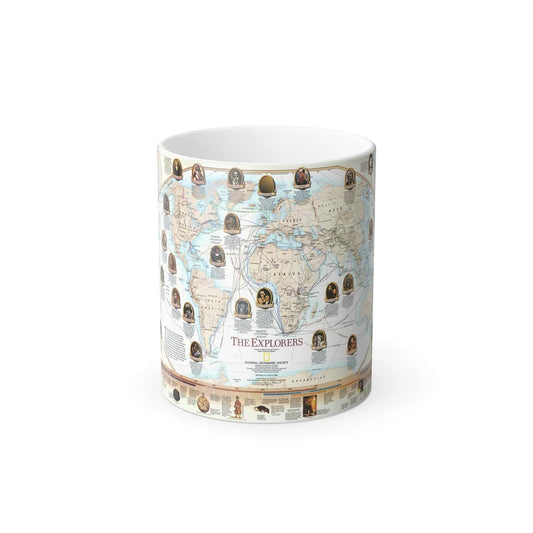 World Map - Explorers (1998) (Map) Color Changing Mug 11oz-11oz-Go Mug Yourself