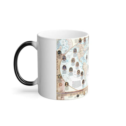 World Map - Explorers (1998) (Map) Color Changing Mug 11oz-Go Mug Yourself