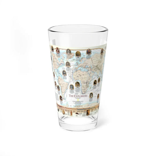 World Map - Explorers (1998) (Map) Pint Glass 16oz-16oz-Go Mug Yourself