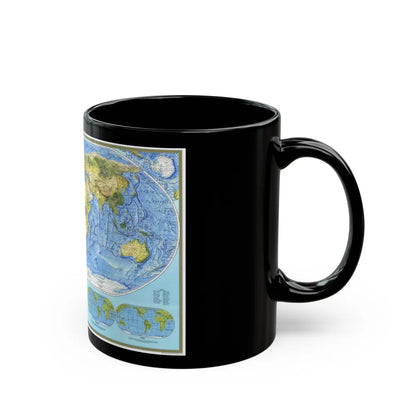 World Map - Physical (1994) (Map) Black Coffee Mug-Go Mug Yourself