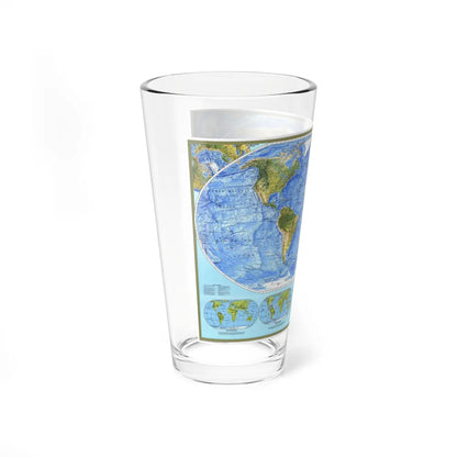 World Map - Physical (1994) (Map) Pint Glass 16oz-Go Mug Yourself