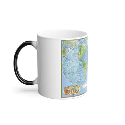 World Map - Physical (2005) (Map) Color Changing Mug 11oz-Go Mug Yourself