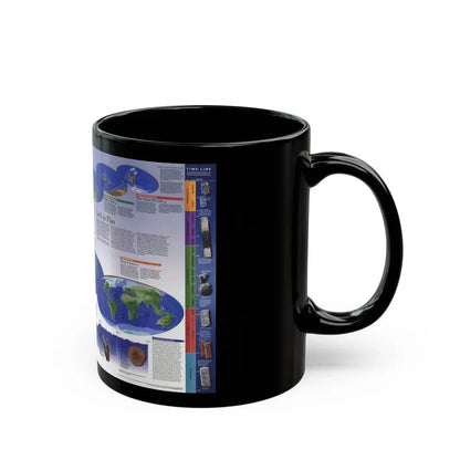 World Map - Physical Earth 2 (1998) (Map) Black Coffee Mug - Go Mug Yourself