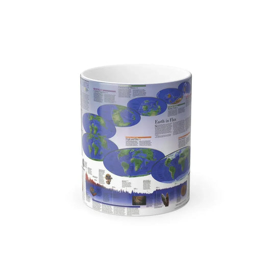 World Map - Physical Earth 2 (1998) (Map) Color Changing Mug 11oz Default Title - Go Mug Yourself