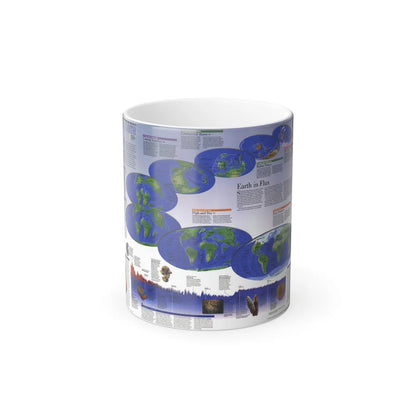 World Map - Physical Earth 2 (1998) (Map) Color Changing Mug 11oz-Go Mug Yourself