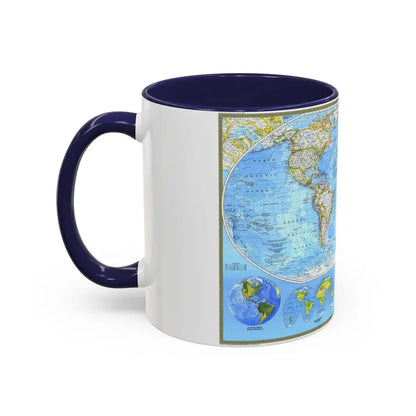 World Map - Political (1994) (Map) Accent Coffee Mug - Go Mug Yourself