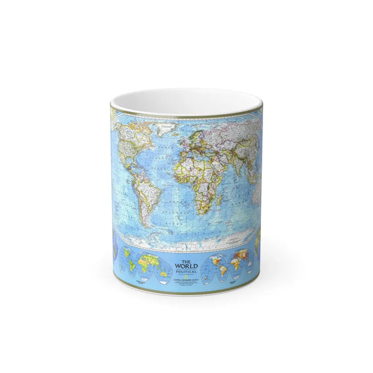 World Map - Political (1994) (Map) Color Changing Mug 11oz-11oz-Go Mug Yourself