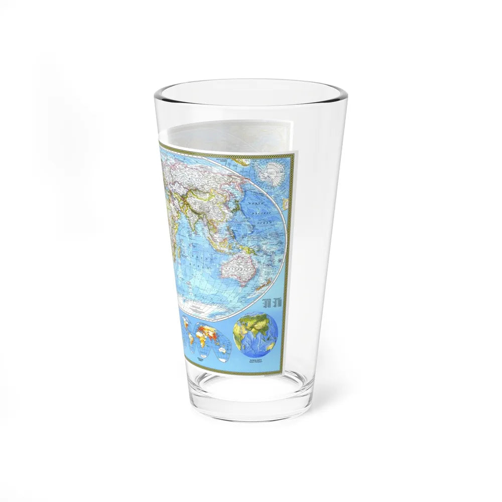 World Map - Political (1994) (Map) Pint Glass 16oz-Go Mug Yourself