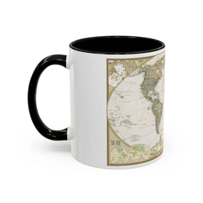World Map - Political Antique (2007) (Map) Accent Coffee Mug - Go Mug Yourself