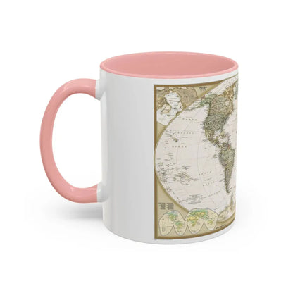 World Map - Political Antique (2007) (Map) Accent Coffee Mug - Go Mug Yourself