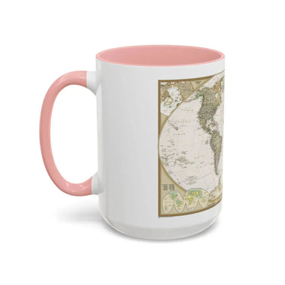 World Map - Political Antique (2007) (Map) Accent Coffee Mug - Go Mug Yourself