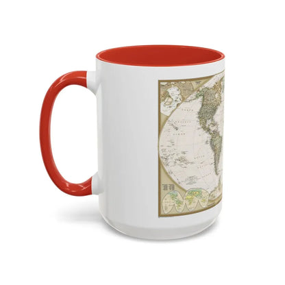 World Map - Political Antique (2007) (Map) Accent Coffee Mug - Go Mug Yourself