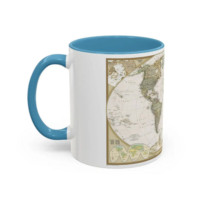 World Map - Political Antique (2007) (Map) Accent Coffee Mug - Go Mug Yourself