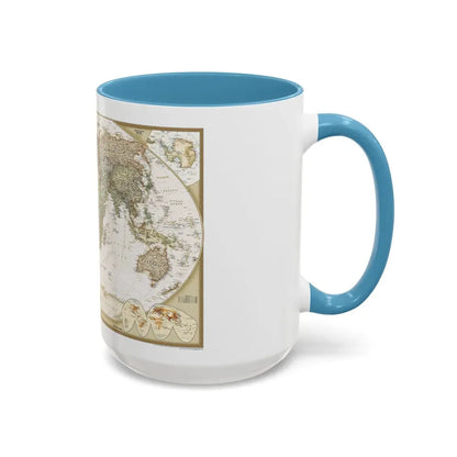World Map - Political Antique (2007) (Map) Accent Coffee Mug - Go Mug Yourself