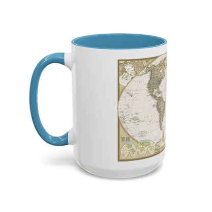 World Map - Political Antique (2007) (Map) Accent Coffee Mug - Go Mug Yourself