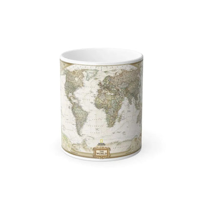 World Map - Political Antique (2007) (Map) Color Changing Mug 11oz Default Title 11oz - Go Mug Yourself