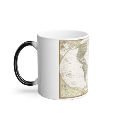 World Map - Political Antique (2007) (Map) Color Changing Mug 11oz-Go Mug Yourself