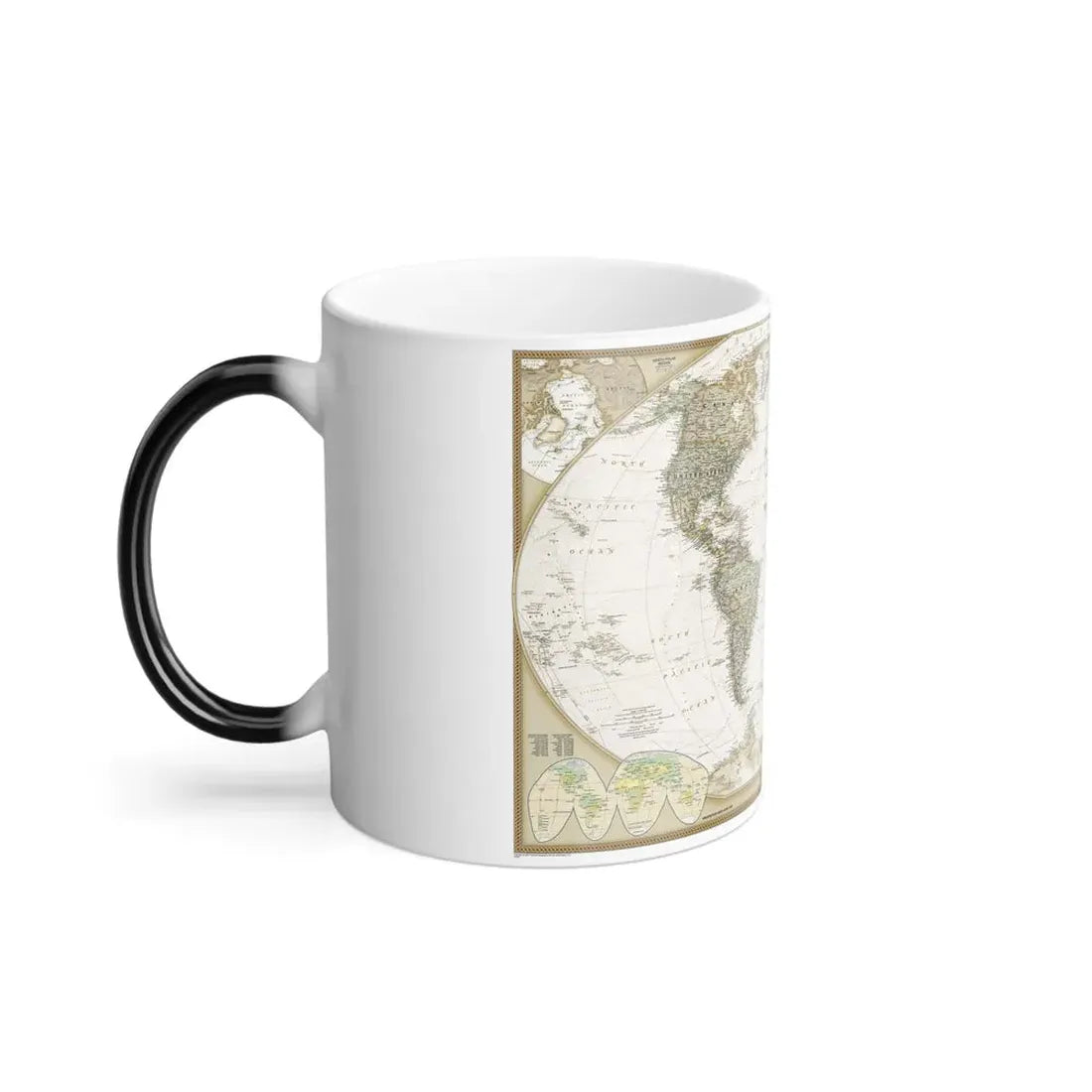 World Map - Political Antique (2007) (Map) Color Changing Mug 11oz - Go Mug Yourself