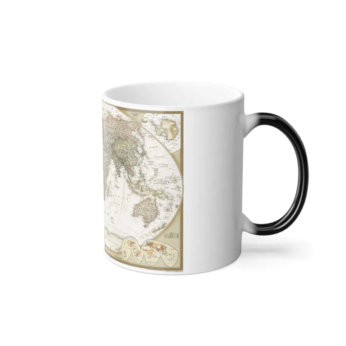 World Map - Political Antique (2007) (Map) Color Changing Mug 11oz - Go Mug Yourself