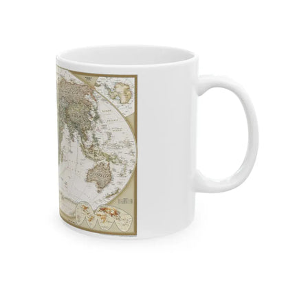 World Map - Political Antique (2007) (Map) White Coffee Mug - Go Mug Yourself