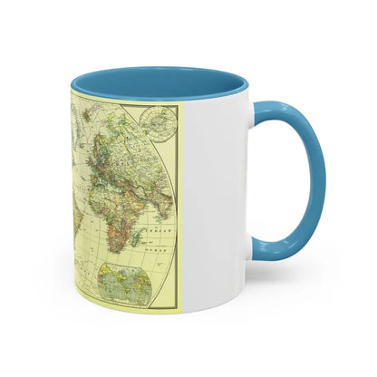 World Map - Political Divisions (1922) (Map) Accent Coffee Mug - Go Mug Yourself