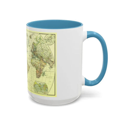 World Map - Political Divisions (1922) (Map) Accent Coffee Mug - Go Mug Yourself