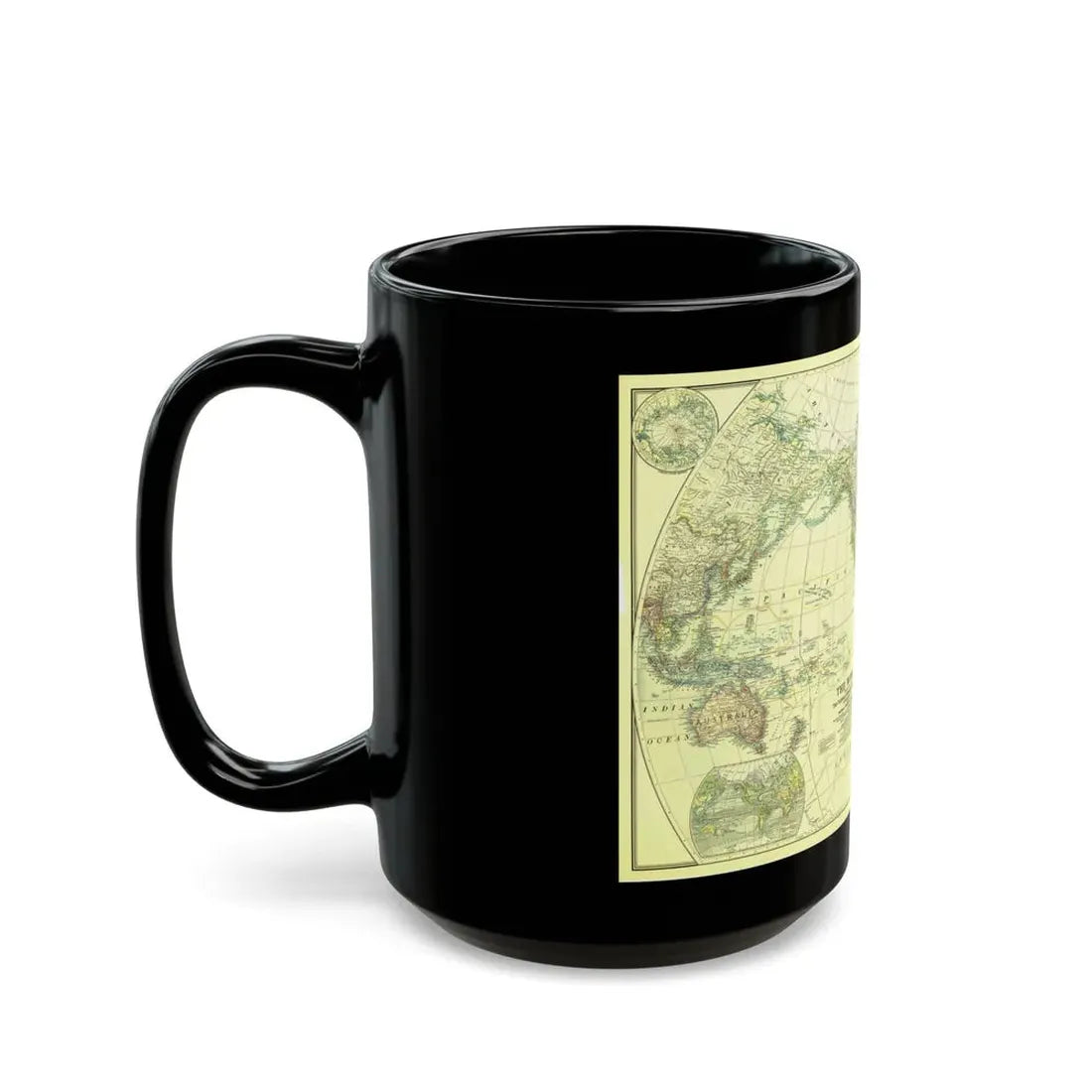 World Map - Political Divisions (1922) (Map) Black Coffee Mug - Go Mug Yourself