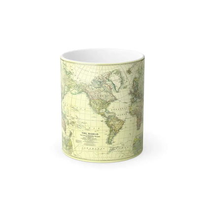 World Map - Political Divisions (1922) (Map) Color Changing Mug 11oz Default Title 11oz - Go Mug Yourself