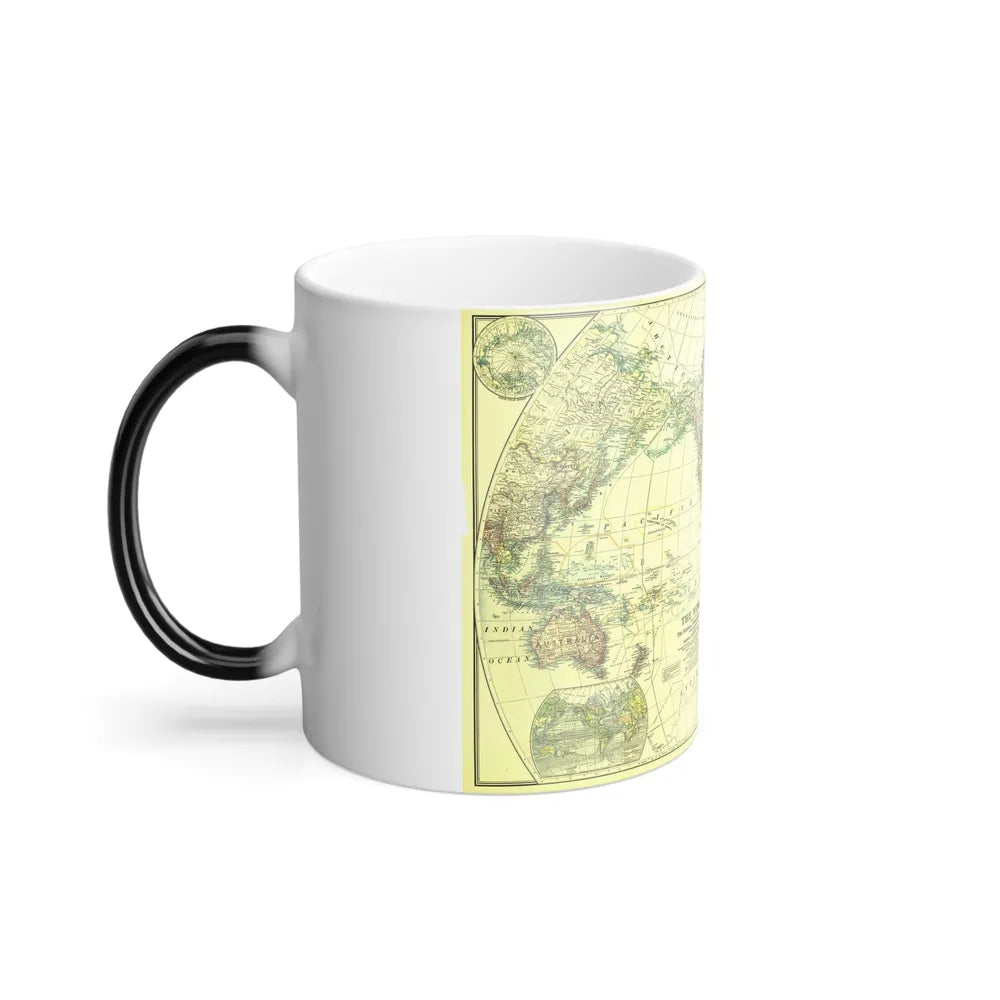 World Map - Political Divisions (1922) (Map) Color Changing Mug 11oz-Go Mug Yourself