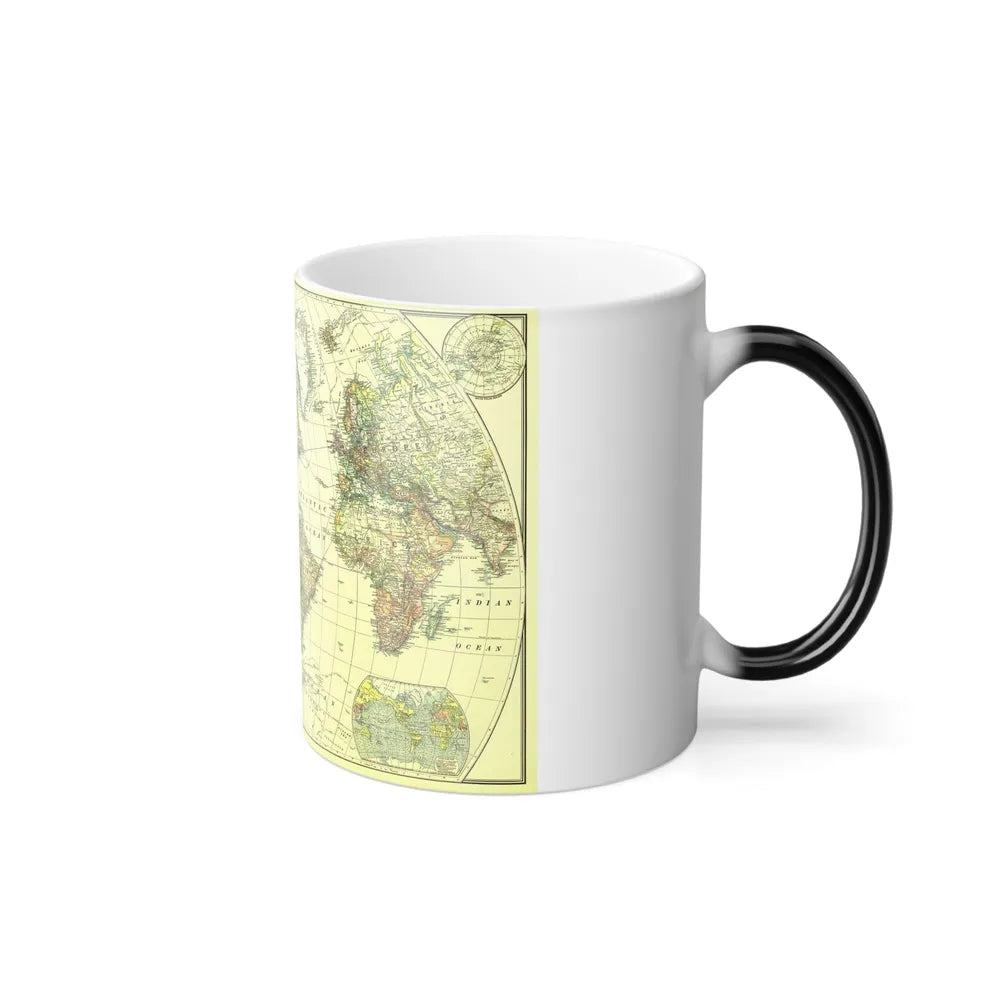 World Map - Political Divisions (1922) (Map) Color Changing Mug 11oz-Go Mug Yourself