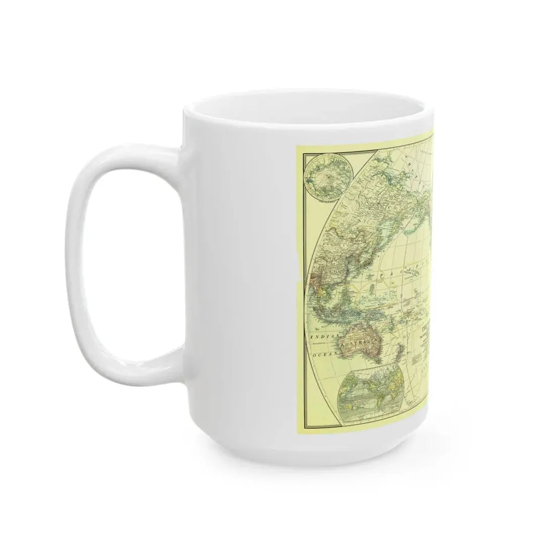 World Map - Political Divisions (1922) (Map) White Coffee Mug - Go Mug Yourself