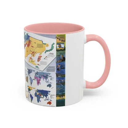 World Map - Population (1998) (Map) Accent Coffee Mug - Go Mug Yourself