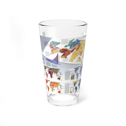 World Map - Population (1998) (Map) Pint Glass 16oz-16oz-Go Mug Yourself