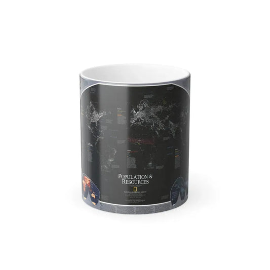 World Map - Population and Resources (1998) (Map) Color Changing Mug 11oz Default Title - Go Mug Yourself