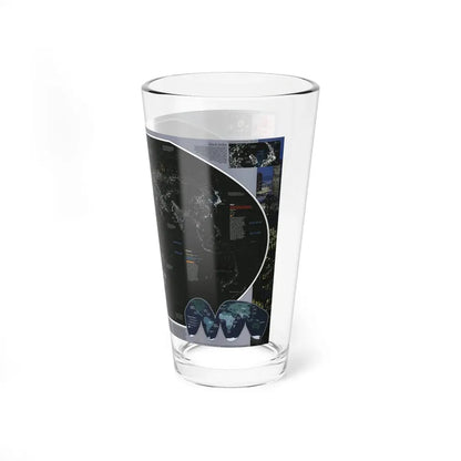 World Map - Population and Resources (1998) (Map) Pint Glass 16oz - Go Mug Yourself
