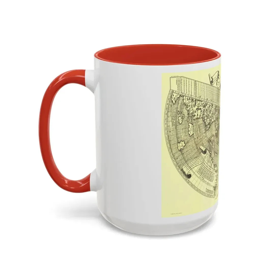 World Map - Ruysch (1508) (Map) Accent Coffee Mug - Go Mug Yourself