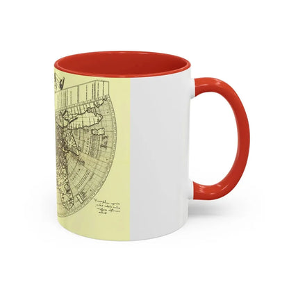 World Map - Ruysch (1508) (Map) Accent Coffee Mug - Go Mug Yourself
