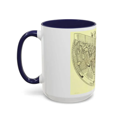 World Map - Ruysch (1508) (Map) Accent Coffee Mug - Go Mug Yourself