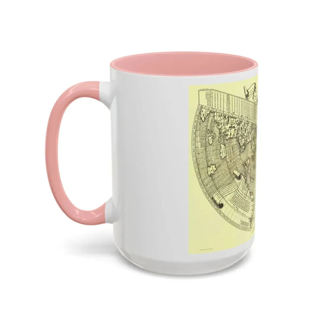 World Map - Ruysch (1508) (Map) Accent Coffee Mug - Go Mug Yourself