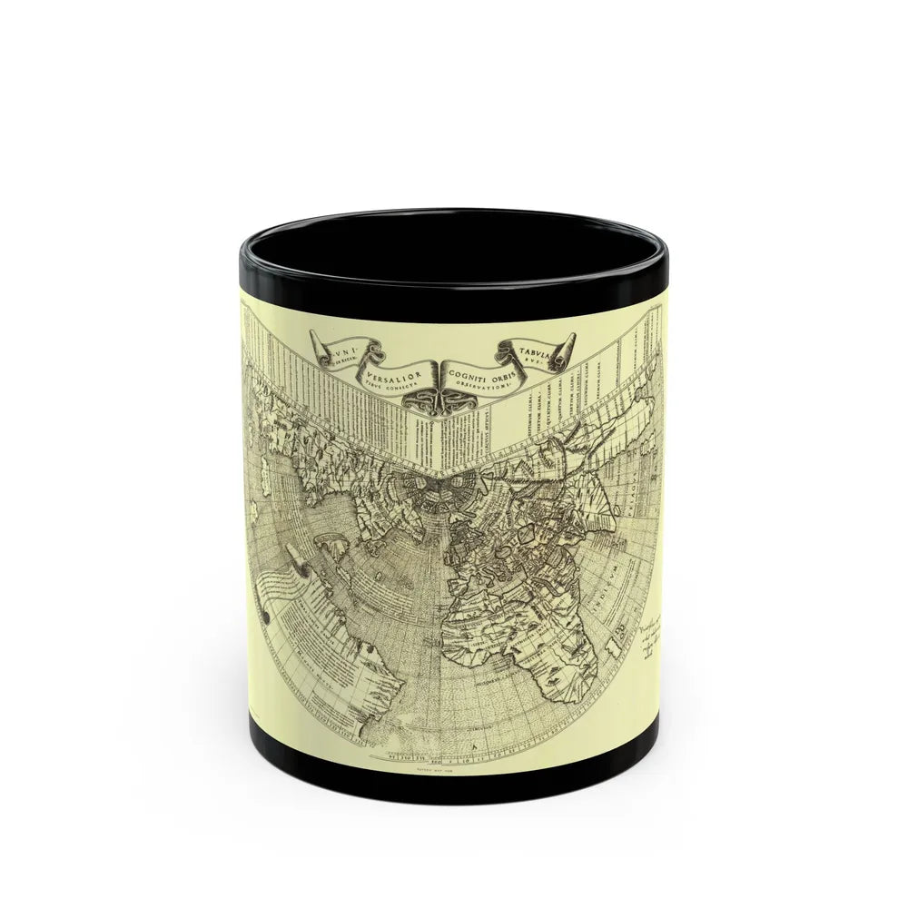 World Map - Ruysch (1508) (Map) Black Coffee Mug-11oz-Go Mug Yourself