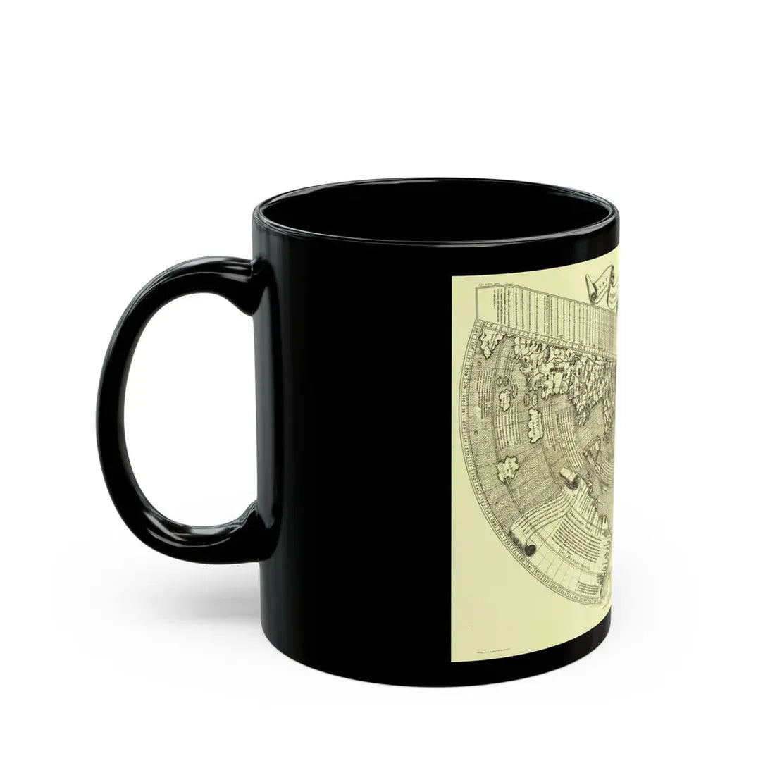 World Map - Ruysch (1508) (Map) Black Coffee Mug - Go Mug Yourself