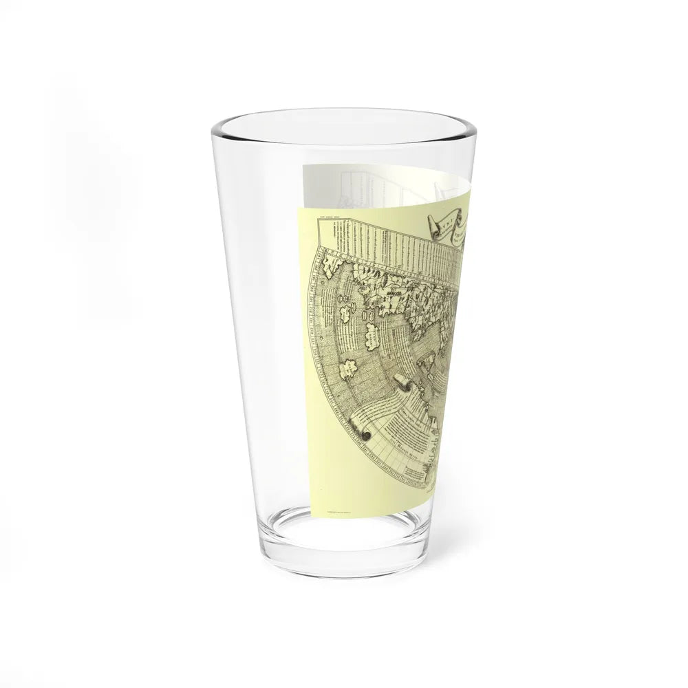 World Map - Ruysch (1508) (Map) Pint Glass 16oz-Go Mug Yourself