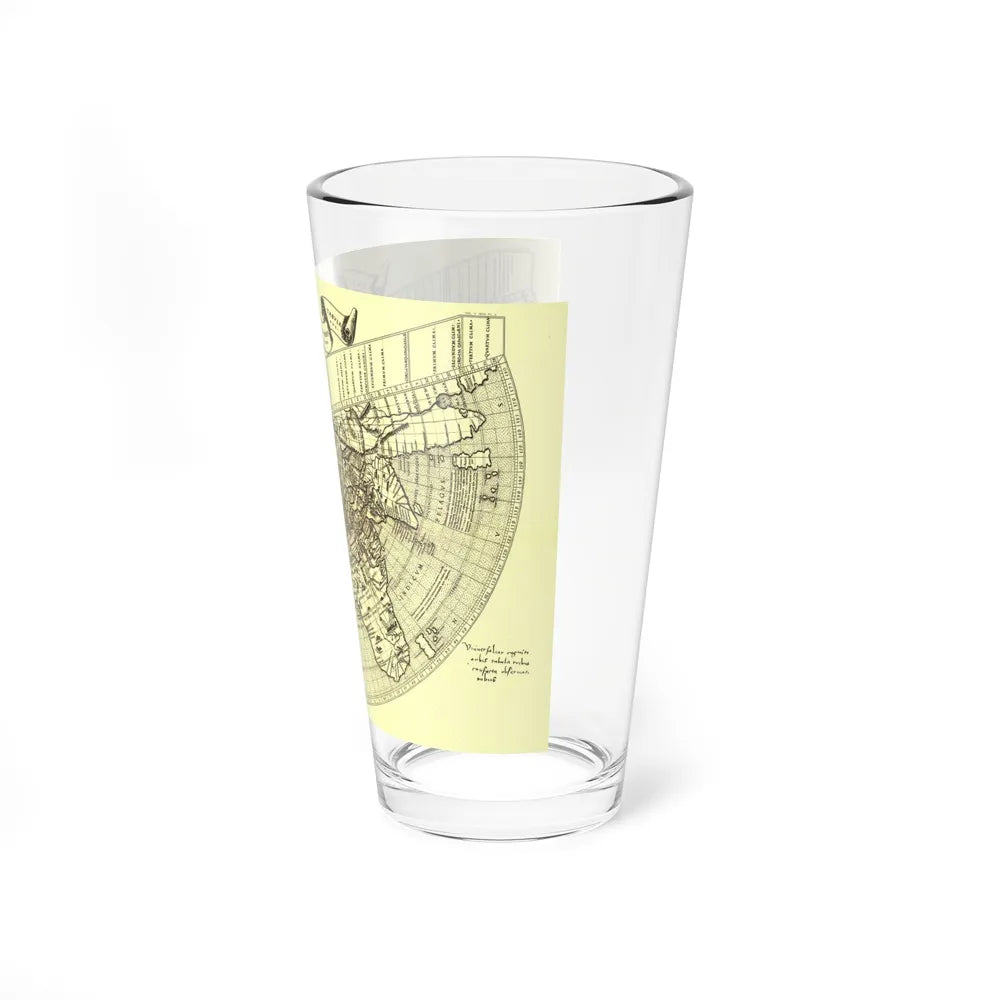 World Map - Ruysch (1508) (Map) Pint Glass 16oz-Go Mug Yourself